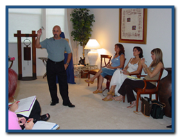 Dr. Bruce Hofmann delivering a presentation